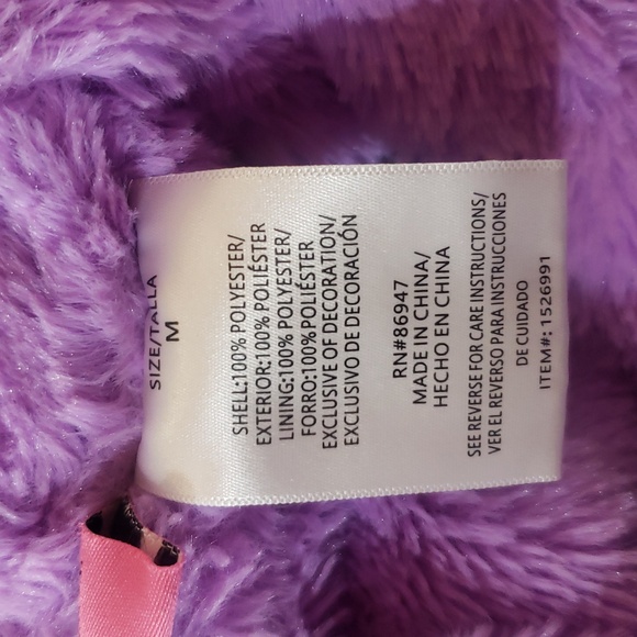Betsey Johnson Kids Purple Fleece Hoodie - Picture 12 of 13